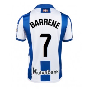 Billiga Real Sociedad Ander Barrenetxea #7 Hemmatröja 2024-25 Kortärmad